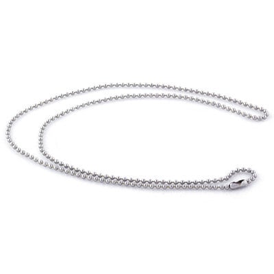 50 Silver Ball Chain Necklace - 18" - 2.4mm - Ball Chains