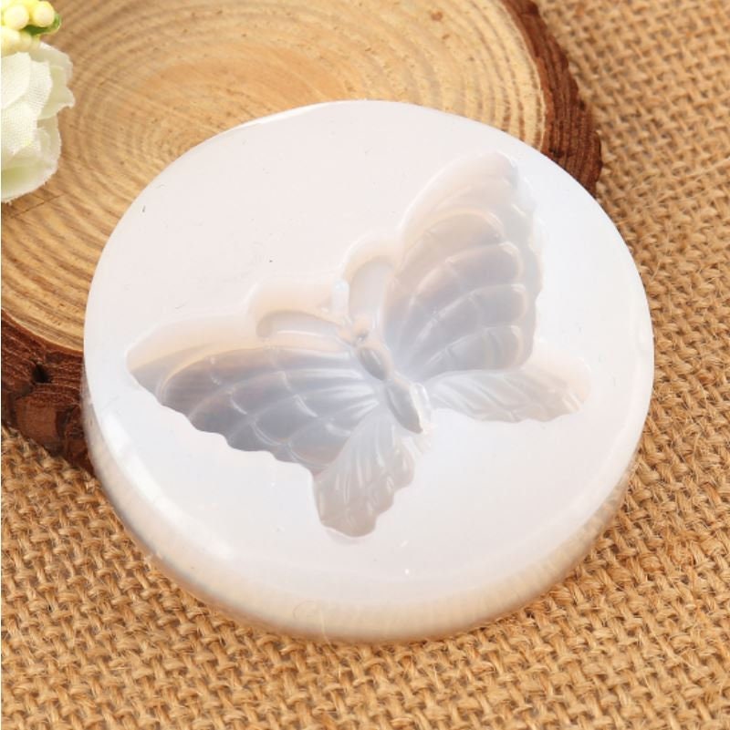 Butterfly Silicone Mold - Resin Mold - Keychain Mold, 2 3/8 inch Butterfly Mold - 3D Mold - Resin Butterfly Mold (B0117400)