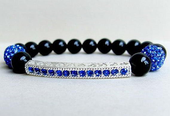10 Rhinestone Bar Connectors - Randomly Mixed Finishes and Colors - Pave Rhinestone Bar - 40mm x 5 mm