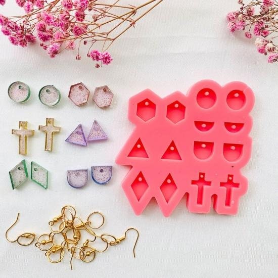 Silicone Mold - Resin Mold - Keychain Mold - Silicone Earring Mold - Jewelry Mold - 3d Mold - Resin Cross Mold (b768872)