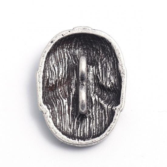 Halloween Buttons | 25mm X 19mm | Metal Shank Button | Skull Novelty Buttons | Sewing Buttons | Craft Buttons | Fall Button | Halloween Deco