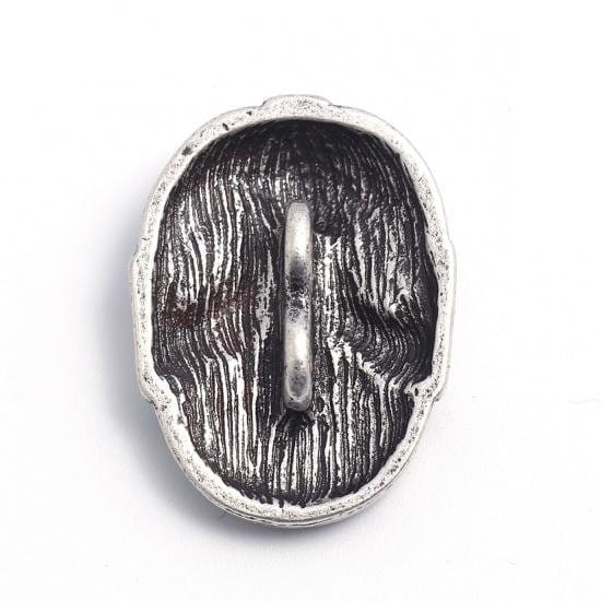 Halloween Buttons | 25mm X 19mm | Metal Shank Button | Skull Novelty Buttons | Sewing Buttons | Craft Buttons | Fall Button | Halloween Deco