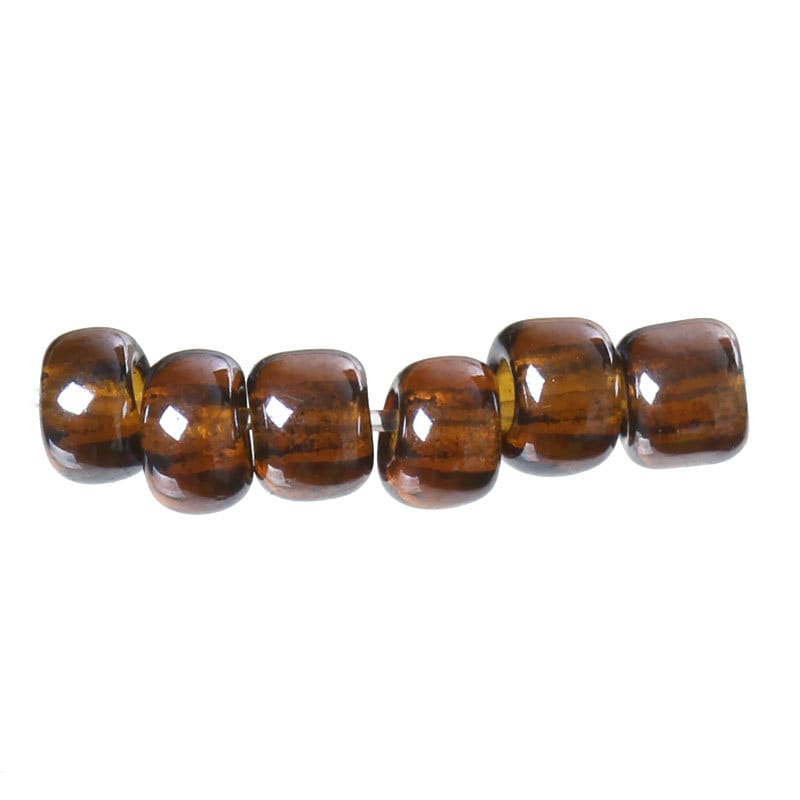 8/0 Glass Seed Beads 25g - 893 Beads - Earthy Yellow - 3mm x 2mm - Small Glass Beads (33132)