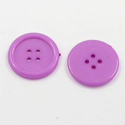 10 Resin Buttons - 17mm - Choice Of Colors - Red Pink. Blue Purple White Mixed Colors - Diy Craft - Acrylic Button - Crafting - Sewing