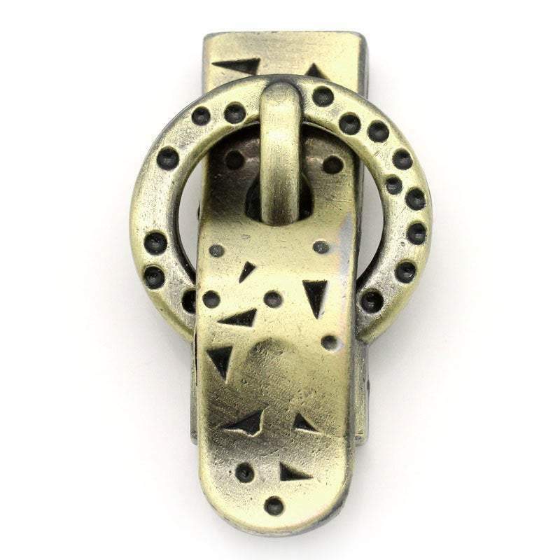 2 Antique Bronze Magnetic Buckle Clasp - 3.3cm x 2.2cm (1 1/4 Inch) -  Antiqued
