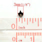 100 Antique Bronze Cone Rivet Stud Spikes - 3mm - Round Dome - Metal - 4 Legs -