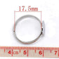 20 Adjustable Ring Base - Silver Finish - Lead Nickel Free -  18mm - Pad 10mm