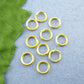 100 Gold Plated Jump Rings - 5mm x 0.7mm  - Jump Rings Gold - Lead Nickel Free (