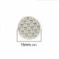 10 Silver, Gold or Black Metal Shank Buttons - 15mm - Grid Checker Design - Lead