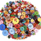 Resin Buttons Assorted Sizes 8mm to 30mm - Multicolor - Rainbow Mix - DIY Craft - Acrylic Button - Crafting - Sewing - Jewelry - Grab Bag (712)