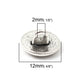 Metal shank sewing buttons - round antique silver - 12mm - metal buttons - shank buttons - lead nickel safe(671)