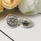 Metal shank sewing buttons - round antique silver - 12mm - metal buttons - shank buttons - lead nickel safe(671)