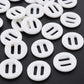 Knitting Buttons - White Resin Buttons - Crochet Button - Large hole - 25mm (Approx. 1 inch)  (044)