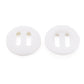 Knitting Buttons - White Resin Buttons - Crochet Button - Large hole - 25mm (Approx. 1 inch)  (044)