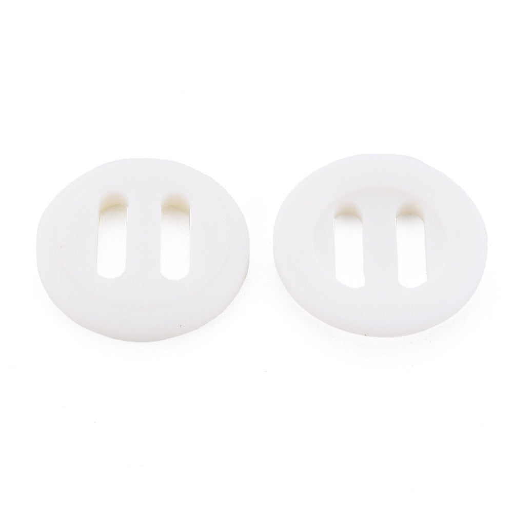 Knitting Buttons - White Resin Buttons - Crochet Button - Large hole - 25mm (Approx. 1 inch)  (044)