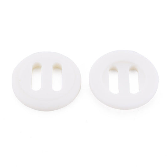 Knitting Buttons - White Resin Buttons - Crochet Button - Large hole - 25mm (Approx. 1 inch)  (044)
