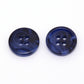 Dark Blue Resin Buttons – 15mm – 4‑Hole – Acrylic Craft &amp; Sewing Buttons (Set of 10)(01A-03)