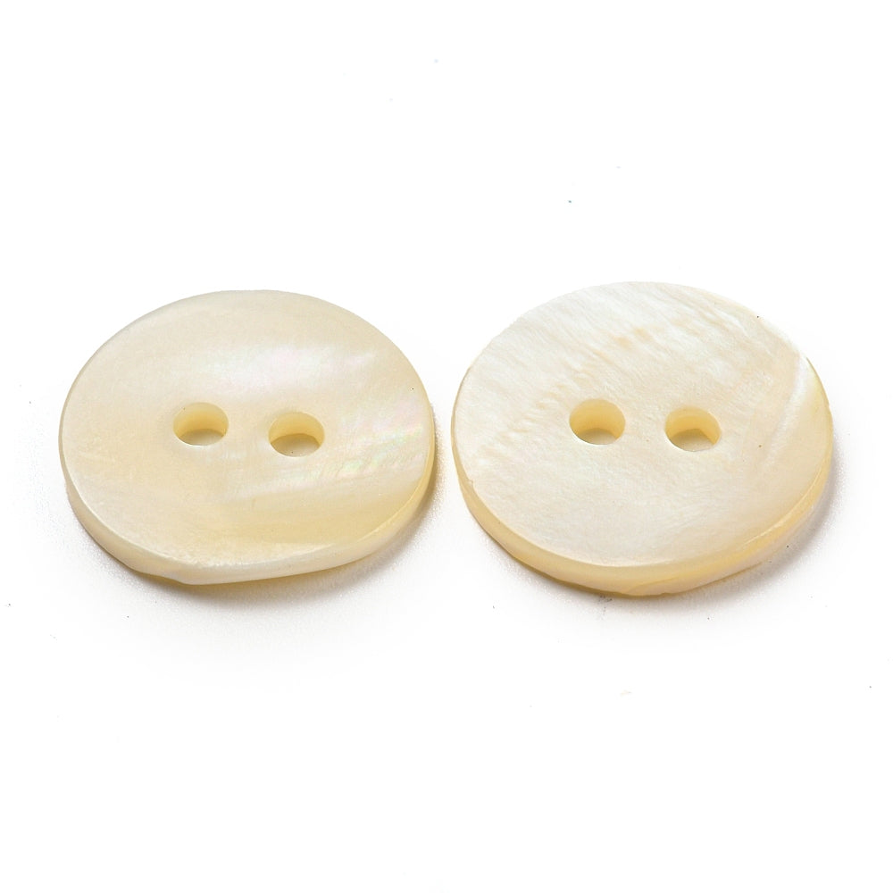 Shell buttons - 20mm (3/4") - mother of pearl shell buttons (04A)