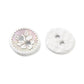 White Mother of Pearl Flower Buttons – 11.5mm Shell Buttons – Carved 2‑Hole Sewing & Craft Buttons (Set of 10) (18B6-04A)