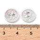 White Mother of Pearl Flower Buttons – 11.5mm Shell Buttons – Carved 2‑Hole Sewing & Craft Buttons (Set of 10) (18B6-04A)