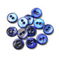 small blue shell buttons