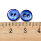Small Blue Shell buttons - 9mm -  Mother of Pearl Shell Button  (01A-07)