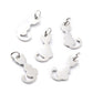 Tiny Silver Cat Charm | Feline Pendant | Kitty Pendant | 15.5mm long, 9mm wide, 3mm thick, hole: 3mm (01P)