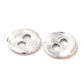 10 Antique Silver Metal Buttons 13mm X 13mm - 2 Hole Silver Button (171)