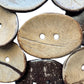 Extra Large Oval Wooden Buttons - Coconut Shell - Wood Button (SHEL-K009-03)