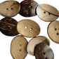 Extra Large Oval Wooden Buttons - Coconut Shell - Wood Button (SHEL-K009-03)