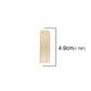 5 Gold Plated Hair Combs - Nickel Free - Lead Free - Wedding Bridal Comb - 49mm x 15mm (1 7/8" x 5/8") - Hair Clip Accessories (0116214)