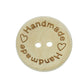 10 Natural "Handmade" Wooden Button - 25mm - 1 inch - 2 hole - Wood Buttons