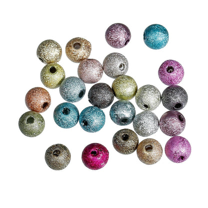 60 MultiColor Starburst Beads - 6mm -  Eye Catching Starburst Beads - Multi Color (B18079S)
