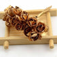 Silver and Gold Mini Paper Flowers - 20mm - Small Paper Roses - Tiny Paper Roses - Stems