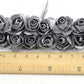Silver and Gold Mini Paper Flowers - 20mm - Small Paper Roses - Tiny Paper Roses - Stems
