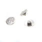 Tree of Life Silver Metal Sewing Buttons Round - Lead and Nickel Free - Antique Silver - Shank - 14mm Approx. 1/2 inch (B0207654)