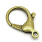 Extra Large Bronze Lobster Clasps - 35mm x 25mm (Approx. 1.5 x 1 inch) - Parrot Clasp Bronze (17041)