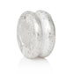 Silver Plated Slider Spacer Beads - 6.0mm x 3.0mm - Silver Bead for Leather Cord or Bracelet (B51269)