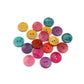 1 inch Mixed Color Wooden Buttons - 25mm (1 inch)- Mixed Colors - 2 Hole - Mixed Wood Button (B0251693)