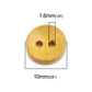 Wooden Mini Buttons - 10mm -  Mixed Colors - 2 Hole - Mixed Color Wood Button (690)