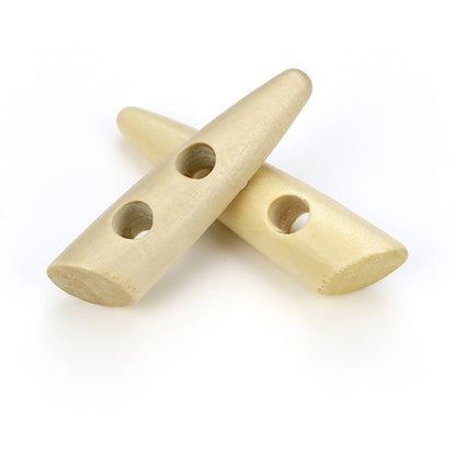 Wood Toggle Natural Finish - Wooden Buttons - 30mm - Wood Toggle Buttons 663740