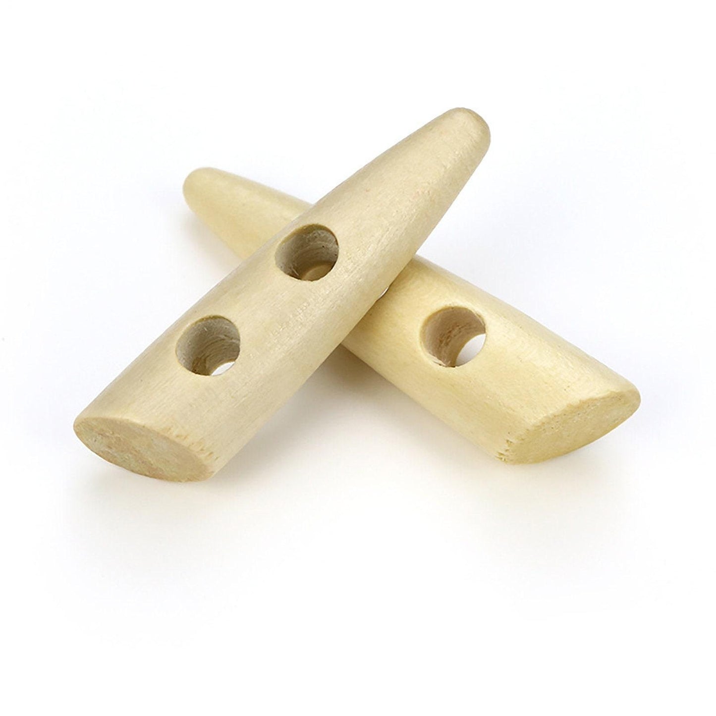 Wood Toggle Natural Finish - Wooden Buttons - 30mm - Wood Toggle Buttons 663740