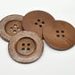 1 Extra Large Wooden Button - 2 3/8 inch - 6cm - Wood Buttons - Decorative - 1 piece