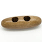 Toggle Wooden Buttons - Light Brown Finish - 5cm - Wood Toggle Button 268