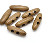 Toggle Wooden Buttons - Light Brown Finish - 5cm - Wood Toggle Button 268