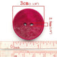 50 Large Mixed Color Wooden Buttons - 30mm (1 1/8 Inch) -  Mixed Colors - 2 Hole - Mixed Wood Button (23789)