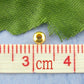 1000 gold plated round smooth beads - 3mm - gold spacer bead (01091)