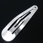 10 snap hair clips - silver - hair clip accessories - for hair flowers, bows, fabric flowers - silver hair clip (b15509)