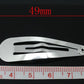 10 snap hair clips - silver - hair clip accessories - for hair flowers, bows, fabric flowers - silver hair clip (b15509)