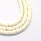 Wholesale white heishi beads (one strand 380 - 400 beads) - 6mm - polymer clay bead - white - fimo bead - african beads (17)